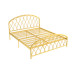 Nordic Modern Minimalist Ecofriendly Iron Bed Luxury Wealth Bed Single Double