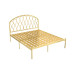 Nordic Modern Minimalist Ecofriendly Iron Bed Luxury Wealth Bed Single Double
