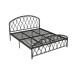 Nordic Modern Minimalist Ecofriendly Iron Bed Luxury Wealth Bed Single Double