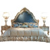 European Solid Wood Carved Flower Double Bed Villa Classical Princess Bed European Solid Wood Carved Flower Double Bed Villa Classical Princess Bed