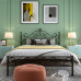 Scandinavian Modern Minimalist Silent Iron Princess Bed 120cm Double Bed Iron Frame Bed Iron Bed Scandinavian Modern Minimalist Silent Iron Princess Bed 120cm Double Bed Iron Frame Bed Iron Bed