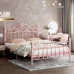 European Iron Bed Child Girl Princess Bed Modern Minimalist Twin Bed Rental Apartment 150cm Iron Bed European Iron Bed Child Girl Princess Bed Modern Minimalist Twin Bed Rental Apartment 150cm Iron Bed