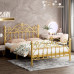 European Iron Bed Child Girl Princess Bed Modern Minimalist Twin Bed Rental Apartment 150cm Iron Bed European Iron Bed Child Girl Princess Bed Modern Minimalist Twin Bed Rental Apartment 150cm Iron Bed