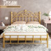 European Iron Bed Child Girl Princess Bed Modern Minimalist Twin Bed Rental Apartment 150cm Iron Bed European Iron Bed Child Girl Princess Bed Modern Minimalist Twin Bed Rental Apartment 150cm Iron Bed