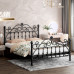 European Iron Bed Child Girl Princess Bed Modern Minimalist Twin Bed Rental Apartment 150cm Iron Bed European Iron Bed Child Girl Princess Bed Modern Minimalist Twin Bed Rental Apartment 150cm Iron Bed