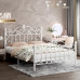 European Iron Bed Child Girl Princess Bed Modern Minimalist Twin Bed Rental Apartment 150cm Iron Bed European Iron Bed Child Girl Princess Bed Modern Minimalist Twin Bed Rental Apartment 150cm Iron Bed