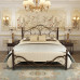 Iron Art Bed Double Bed European Retro Princess Eco Single Bed 180cm 150cm Thickened Reinforced Iron Art Bed Double Bed European Retro Princess Eco Single Bed 180cm 150cm Thickened Reinforced