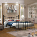 European Iron Bed Double Bed Modern Simple 150cm Princess Iron Frame Single Bed Rental Room Iron Bed European Iron Bed Double Bed Modern Simple 150cm Princess Iron Frame Single Bed Rental Room Iron Bed