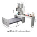 Modern Multifunctional Folding Hidden Bed Desk Cabinet Combo Corner Bookcase Desk Modern Multifunctional Folding Hidden Bed Desk Cabinet Combo Corner Bookcase Desk