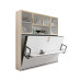 Automatic Foldable Murphy Wall Bed with Shelf and Cabinet Bookcase Luxury Space Saving