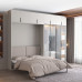 Customized Invisible Bed Folding Murphy Bed Bookcase Wardrobe Wall Bed Multifunctional Bed Combination Cabinet Flip Bed Customized Invisible Bed Folding Murphy Bed Bookcase Wardrobe Wall Bed Multifunctional Bed Combination Cabinet Flip Bed