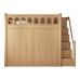 All Wooden Bunk Bed With Wardrobe
