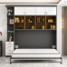 MultiFunction Foldable Murphy Bed Cabinet with Luxurious Light Roll Over Bed for Small Homes
