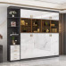 MultiFunction Foldable Murphy Bed Cabinet with Luxurious Light Roll Over Bed for Small Homes