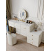Light Luxury Solid Wood Paneled Dressing Table Bedroom Storage Cabinet Light Luxury Solid Wood Paneled Dressing Table Bedroom Storage Cabinet