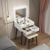Modern Minimalist Bedroom Vanity with Hidden Mirror Lights Makeup Desk and Desk Modern Minimalist Bedroom Vanity with Hidden Mirror Lights Makeup Desk and Desk