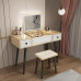 Modern Minimalist Bedroom Vanity with Hidden Mirror Lights Makeup Desk and Desk Modern Minimalist Bedroom Vanity with Hidden Mirror Lights Makeup Desk and Desk