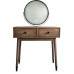 Scandinavian Walnut Wood Makeup Desk Scandinavian Walnut Wood Makeup Desk