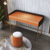 Luxury Modern Minimalist PU Vanity Table with Mirror Luxury Modern Minimalist PU Vanity Table with Mirror