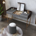 Luxury Modern Minimalist PU Vanity Table with Mirror Luxury Modern Minimalist PU Vanity Table with Mirror
