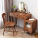 Light Luxury Nordic Walnut Bedroom Vanity Dresser Light Luxury Nordic Walnut Bedroom Vanity Dresser