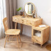 Light Luxury Nordic Walnut Bedroom Vanity Dresser Light Luxury Nordic Walnut Bedroom Vanity Dresser