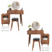 Light Luxury Nordic Walnut Bedroom Vanity Dresser Light Luxury Nordic Walnut Bedroom Vanity Dresser