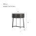 Scandinavian Minimalist Modern Bedroom Furniture Round Bedside Cabinet