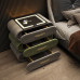Smart Bedside Cabinet Modern MultiFunction Wireless Charging Luxury Wooden Side Cabinet