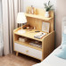 Bedside Cabinet Modern Simple Bedside Simple Multifunction Solid Wood Leg Bedside Storage Shelf