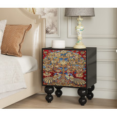 American Luxury Bedroom Designer Creative Solid Wood Bedside Cabinet Storage Cabinet for Living Room