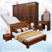 Chinese style full house wooden bed wardrobe complete bedroom furniture set two bedrooms one living master bedroom full set furniture Chinese style full house wooden bed wardrobe complete bedroom furniture set two bedrooms one living master bedroom full set furniture