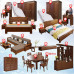 Chinese style full house wooden bed wardrobe complete bedroom furniture set two bedrooms one living master bedroom full set furniture Chinese style full house wooden bed wardrobe complete bedroom furniture set two bedrooms one living master bedroom full set furniture