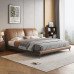 Double Leather Bed 180cm Modern Minimalist Bedroom Furniture Set