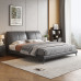 Double Leather Bed 180cm Modern Minimalist Bedroom Furniture Set