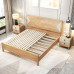 Modern Scandinavian Luxury Bedroom Set meter Solid Wood Marriage Bed