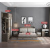 Small Apartment Nordic Solid Multilayer Furniture Bedroom Set