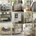 American Solid Wood Double Bed Carved Flower Retro White Master Bedroom Simple Villa Soft Contour Bedroom Furniture Set