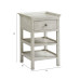 American Solid Wood Double Bed Carved Flower Retro White Master Bedroom Simple Villa Soft Contour Bedroom Furniture Set