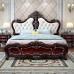 European Luxury 180cm Deep Red Wedding Bed Bedroom Set Combo European Luxury 180cm Deep Red Wedding Bed Bedroom Set Combo