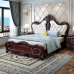 European Luxury 180cm Deep Red Wedding Bed Bedroom Set Combo European Luxury 180cm Deep Red Wedding Bed Bedroom Set Combo