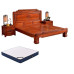 Solid Wood Redwood Bed180cm Classic Carved Bedroom Double Bed Chinese Pineapple Suite