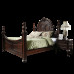 American Solid Wood Bed 180cm Master Bed Double Bed Bedroom Vintage Walnut American Solid Wood Bed 180cm Master Bed Double Bed Bedroom Vintage Walnut
