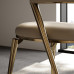 Italian Minimalist Dining Chair Full Leather Luxury Art Back Single Chair New Luxurious Design