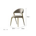 Italian Minimalist Dining Chair Full Leather Luxury Art Back Single Chair New Luxurious Design
