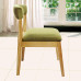 Modern Fashion Chair Fabric With Wood Dining Chair