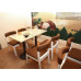Modern Fashion Chair Fabric With Wood Dining Chair