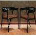 Iron Solid Wood Dining Chair Leisure Chair Coffee Chair Bar Chair