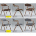 Modern Retro Folding Dining Chair with Bent Arms Modern Retro Folding Dining Chair with Bent Arms