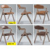 Modern Retro Folding Dining Chair with Bent Arms Modern Retro Folding Dining Chair with Bent Arms